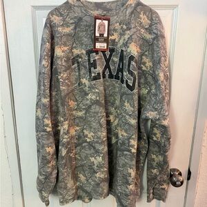 Texas Camo Crewneck Sweatshirt - Green Camouflage